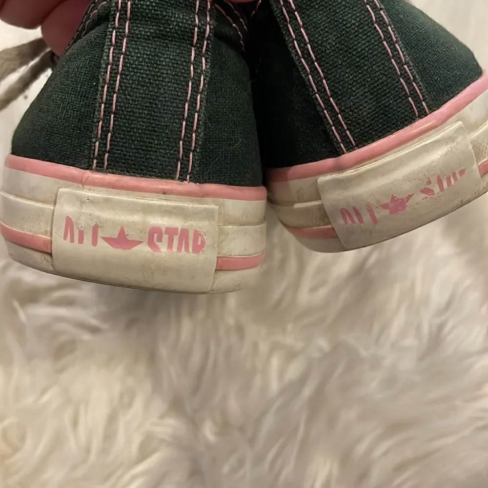 ✨Converse All Star Navy with Pink layered tongue sneakers